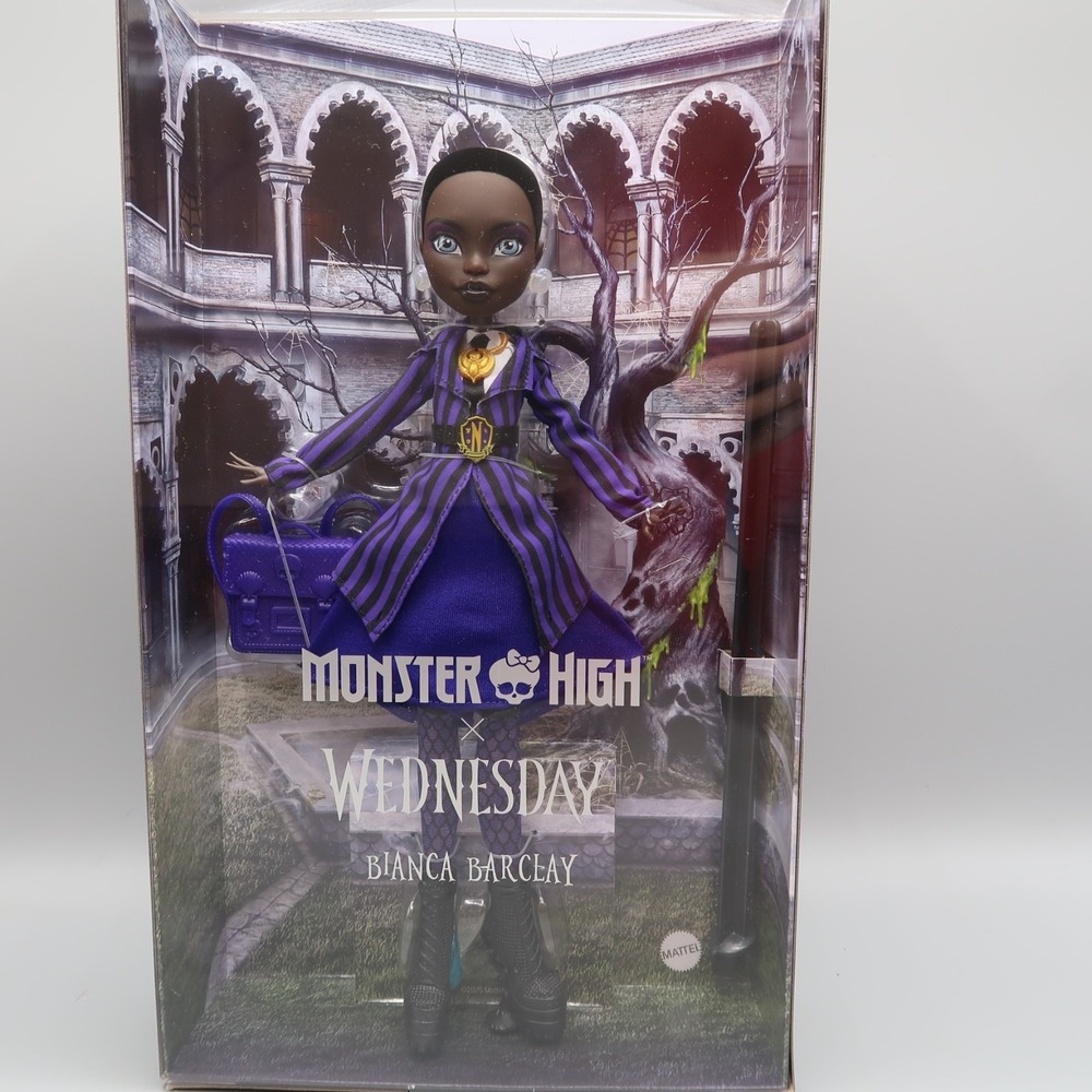 Monster High x Wednesday Bianca Barclay Doll Queen Bee Nevermore Academy Netflix